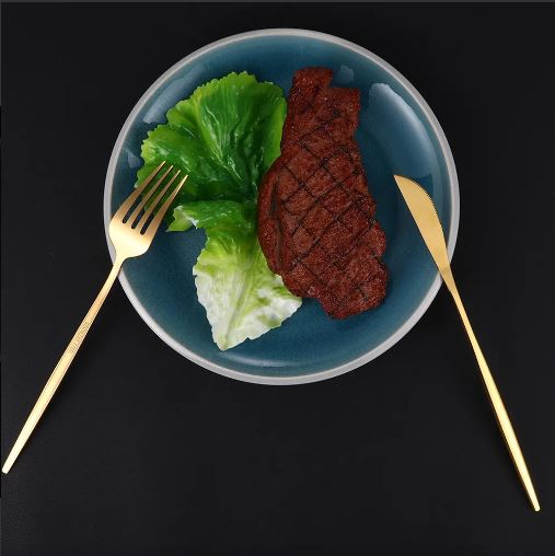 Oro Imperial™ – Set de Cubiertos Dorados 30 Piezas en Acero Inoxidable
