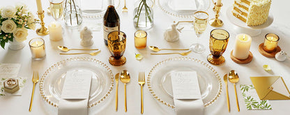 Oro Imperial™ – Set de Cubiertos Dorados 30 Piezas en Acero Inoxidable