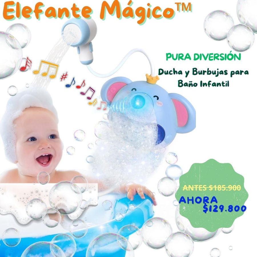 Elefante Mágico™ - Ducha & Burbujas para Baño Infantil