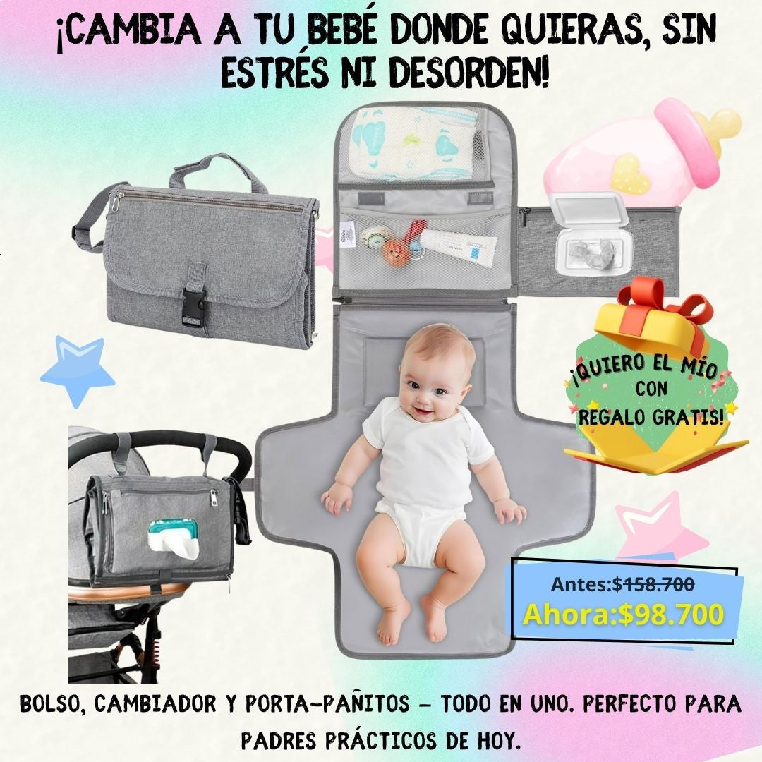 BabyGo Cambiador Premium 3 en 1