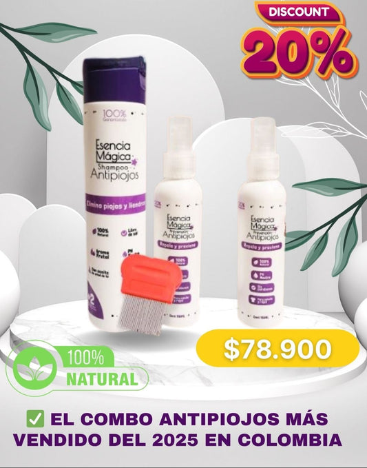 Esencia Mágica™ | Combo Antipiojos + Spray Prevención Escolar